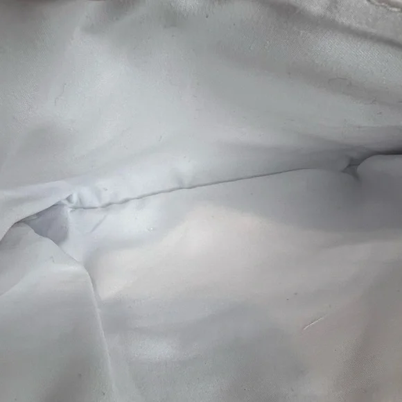 CHLOE PARFUM PEACH PEBBLED LEATHER LARGE ZIP COSMETIC BAG - Picture 9 of 11